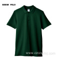 Brand Solid Cotton Lapel Mesh Business Polo Shirt